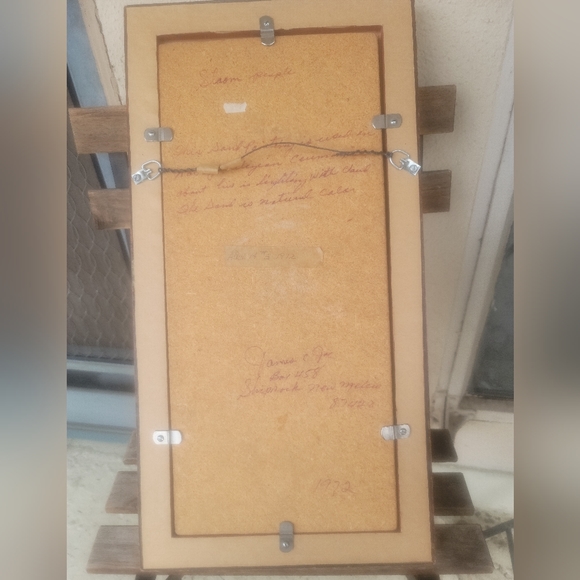 James C Joe Authentic 'Storm People" Navaho Sand Painting. Signed and dated. - Picture 3 of 6